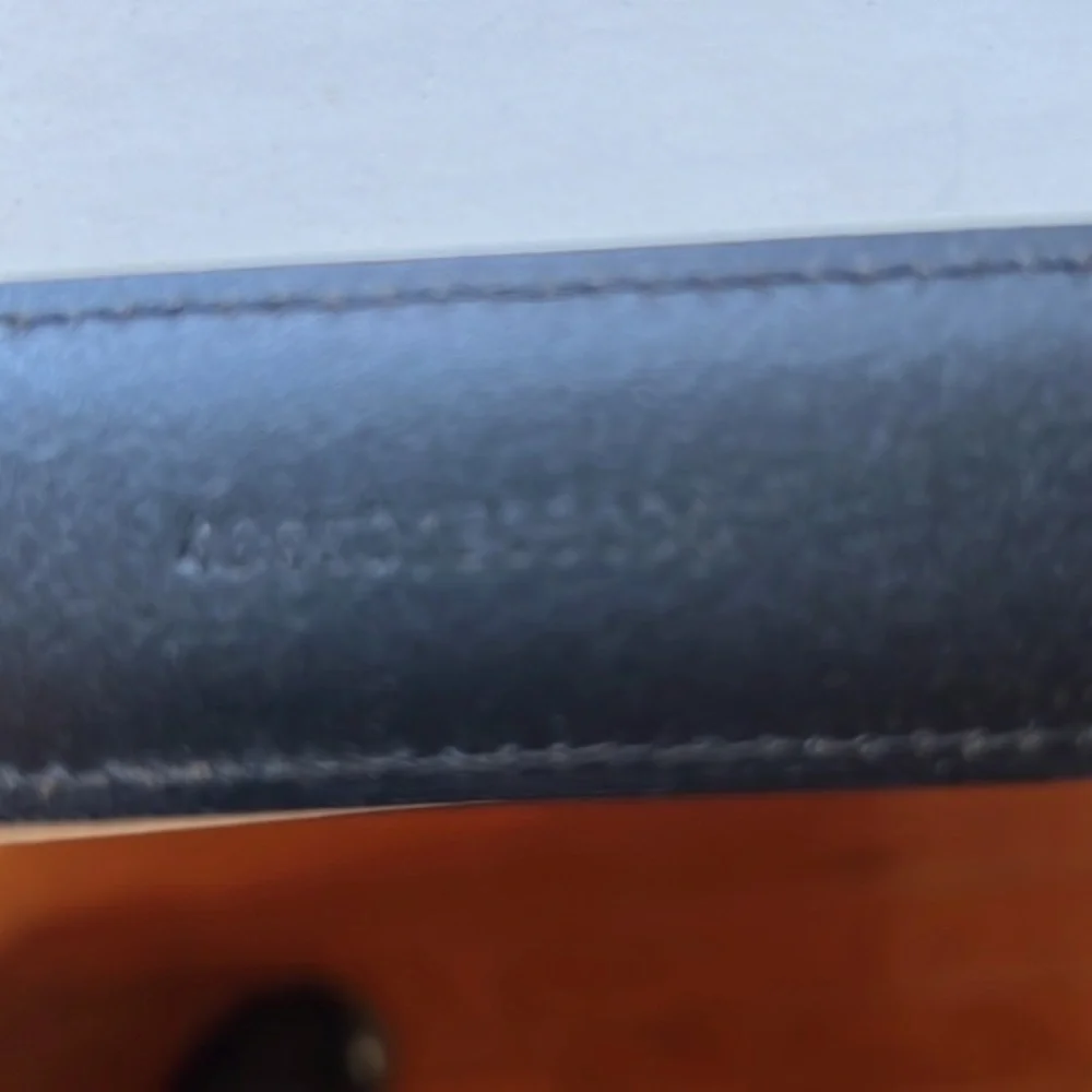 Polo by Ralph Lauren Big & Tall Black‎ Leather Belt Size 60